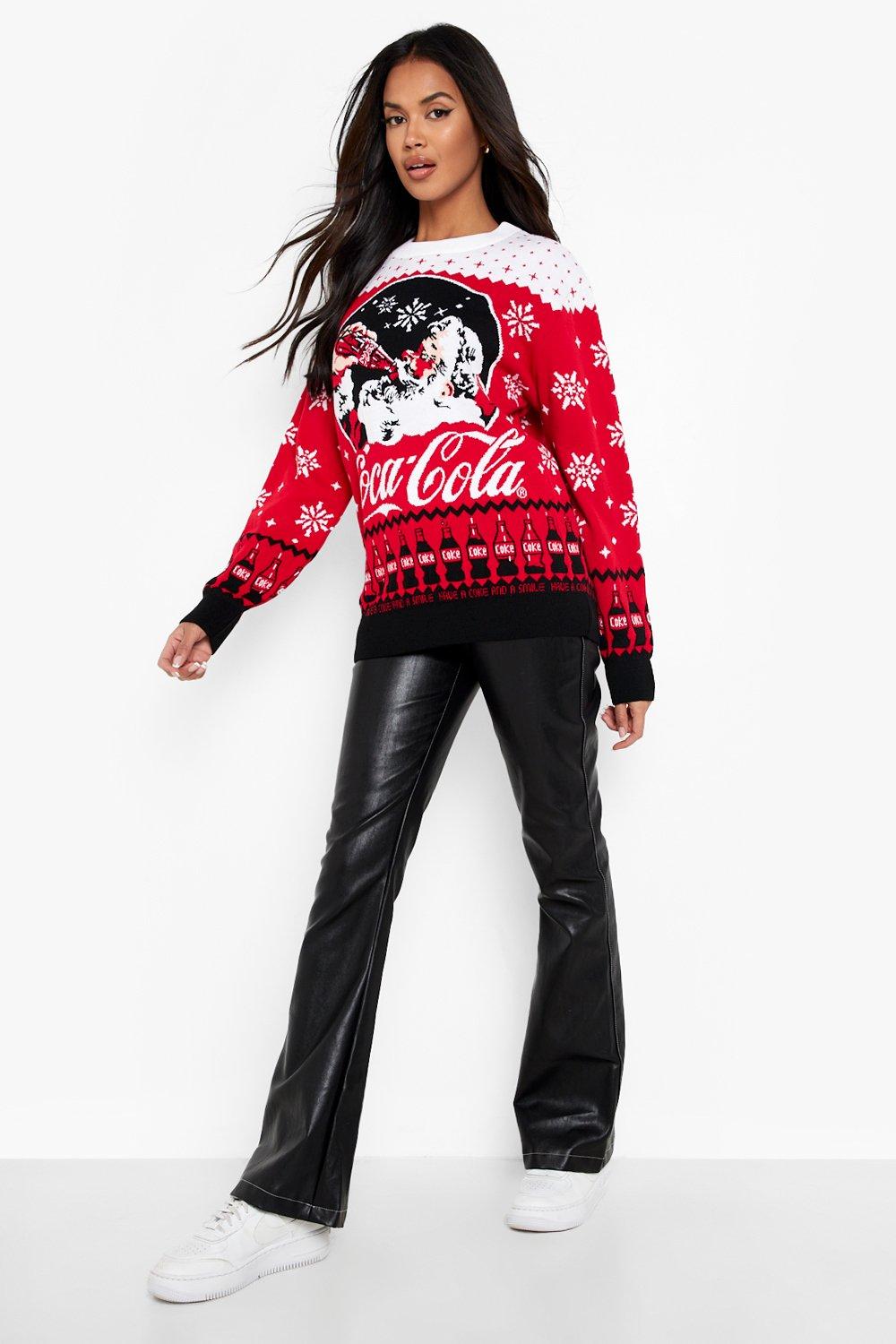 Womens coca shop cola christmas jumper