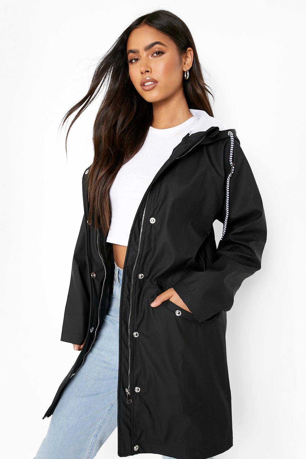 Womens rubberised rain shop mac