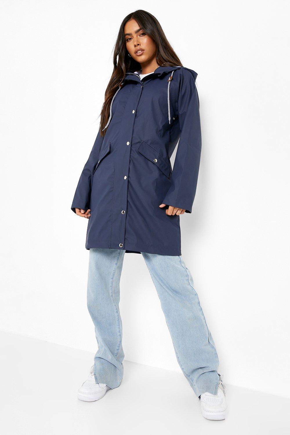Boohoo rubberised rain outlet mac