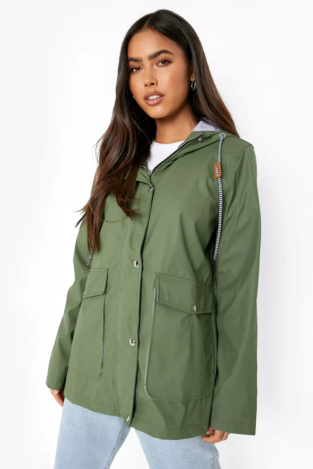 Boohoo cheap waterproof jacket