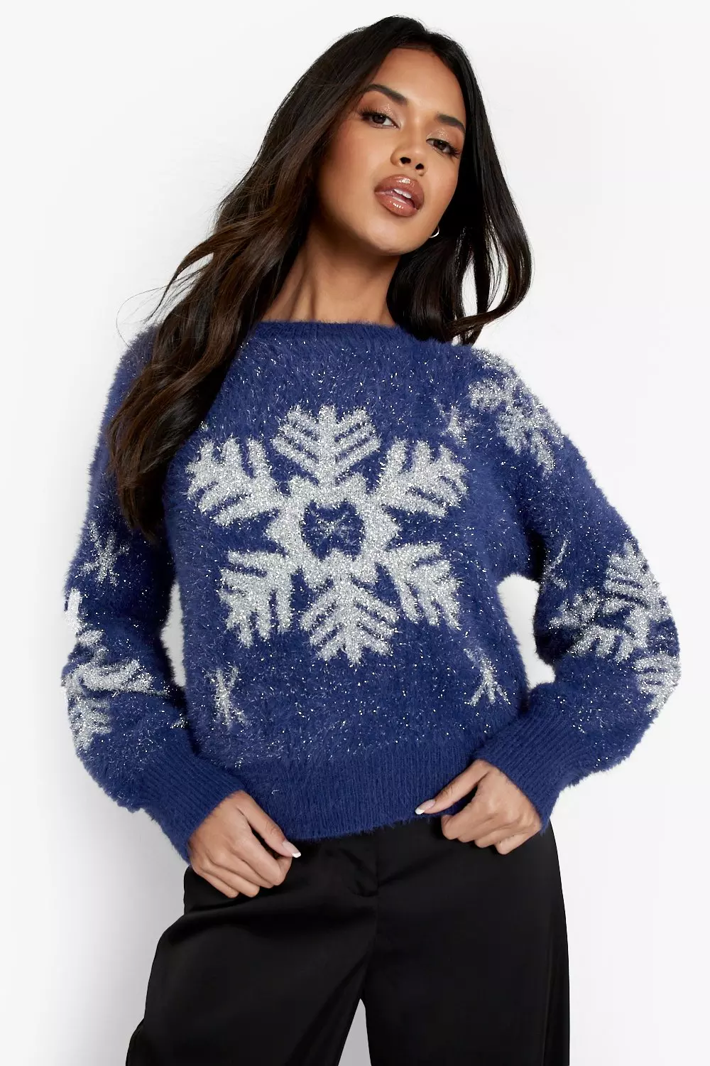 Navy glitter clearance jumper