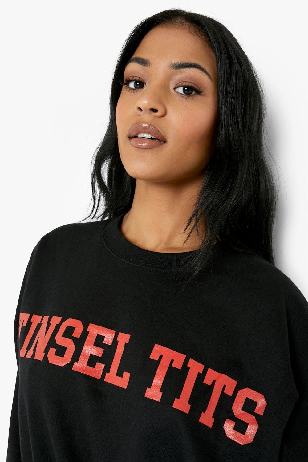 Tinsel tits sweater hotsell