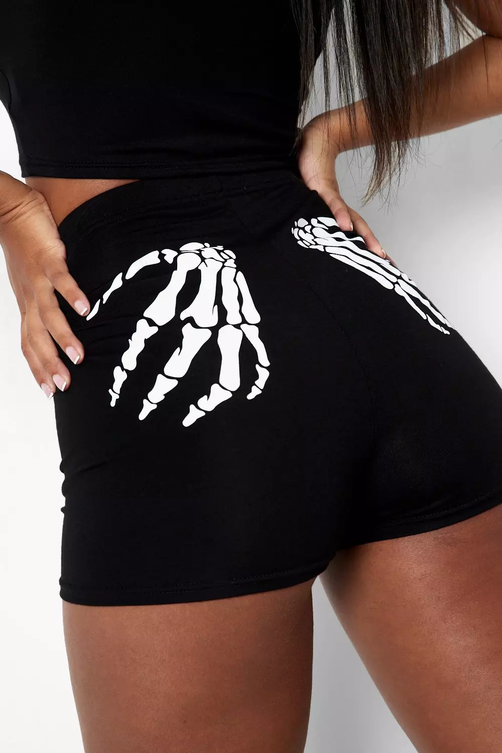 Skeleton best sale booty shorts