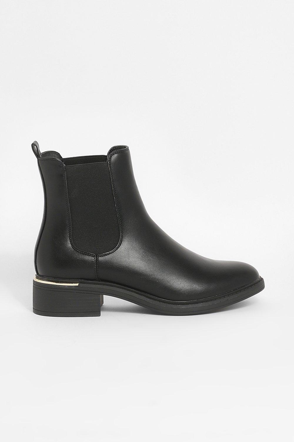 Black and gold chelsea boots online