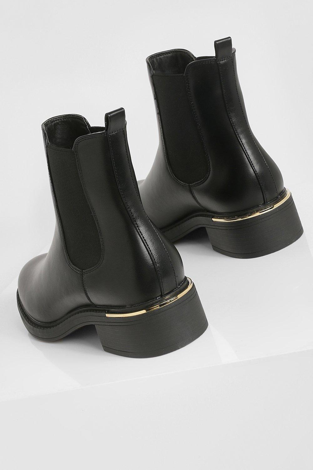 Boots with 2025 gold detail