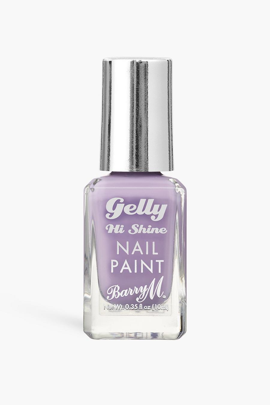 Lilac purple Barry M Gelly 'Grape Soda' Nail Varnish