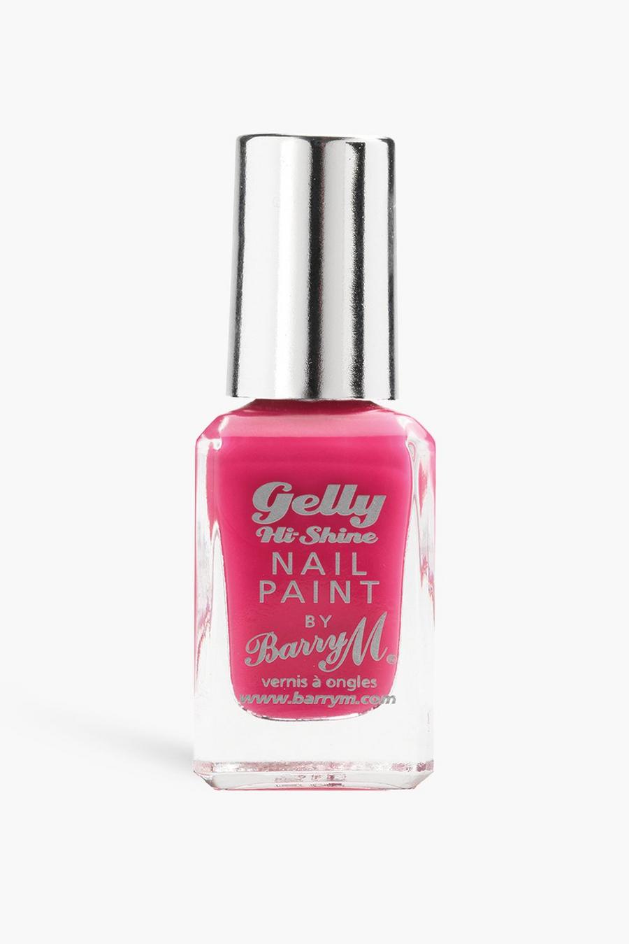 Barry M Gelly Nagellack - Pink Punch, Hot pink image number 1