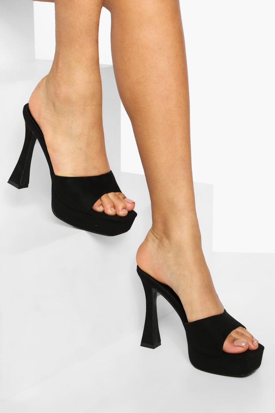 Heeled Platform Mule | boohoo Heeled Platform Mule | boohoo