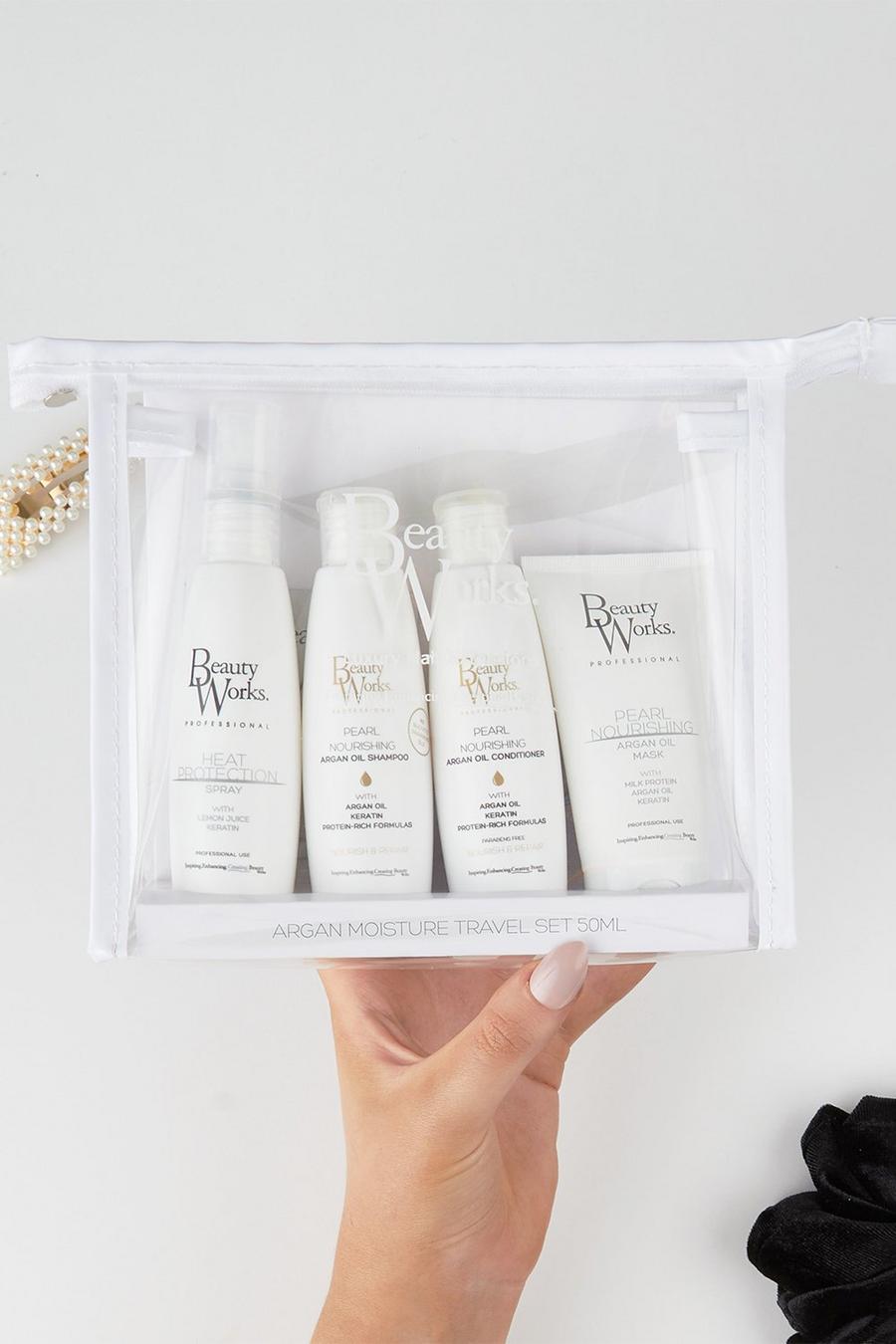 Beauty Works - Kit de voyage pour cheveux - Argan Repair , White blanc