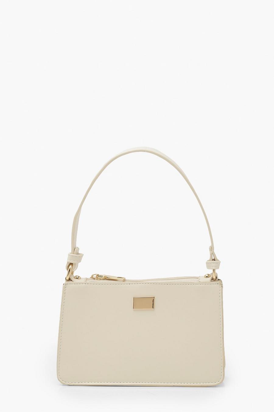 Cream white Basic Mini Shoulder Bag