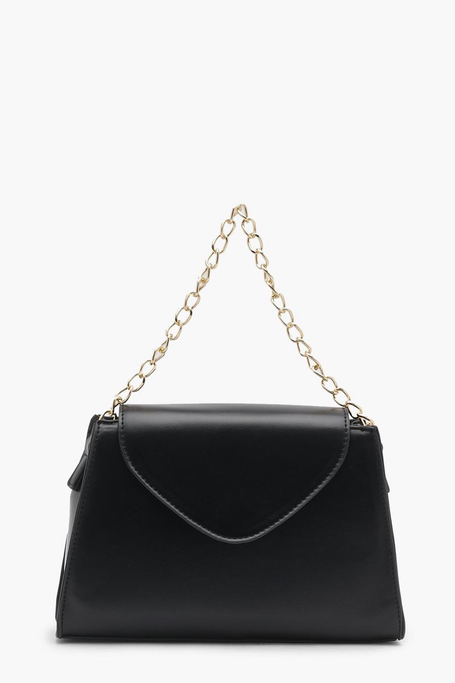 Mini sac à main avec chaîne épaisse, Black image number 1