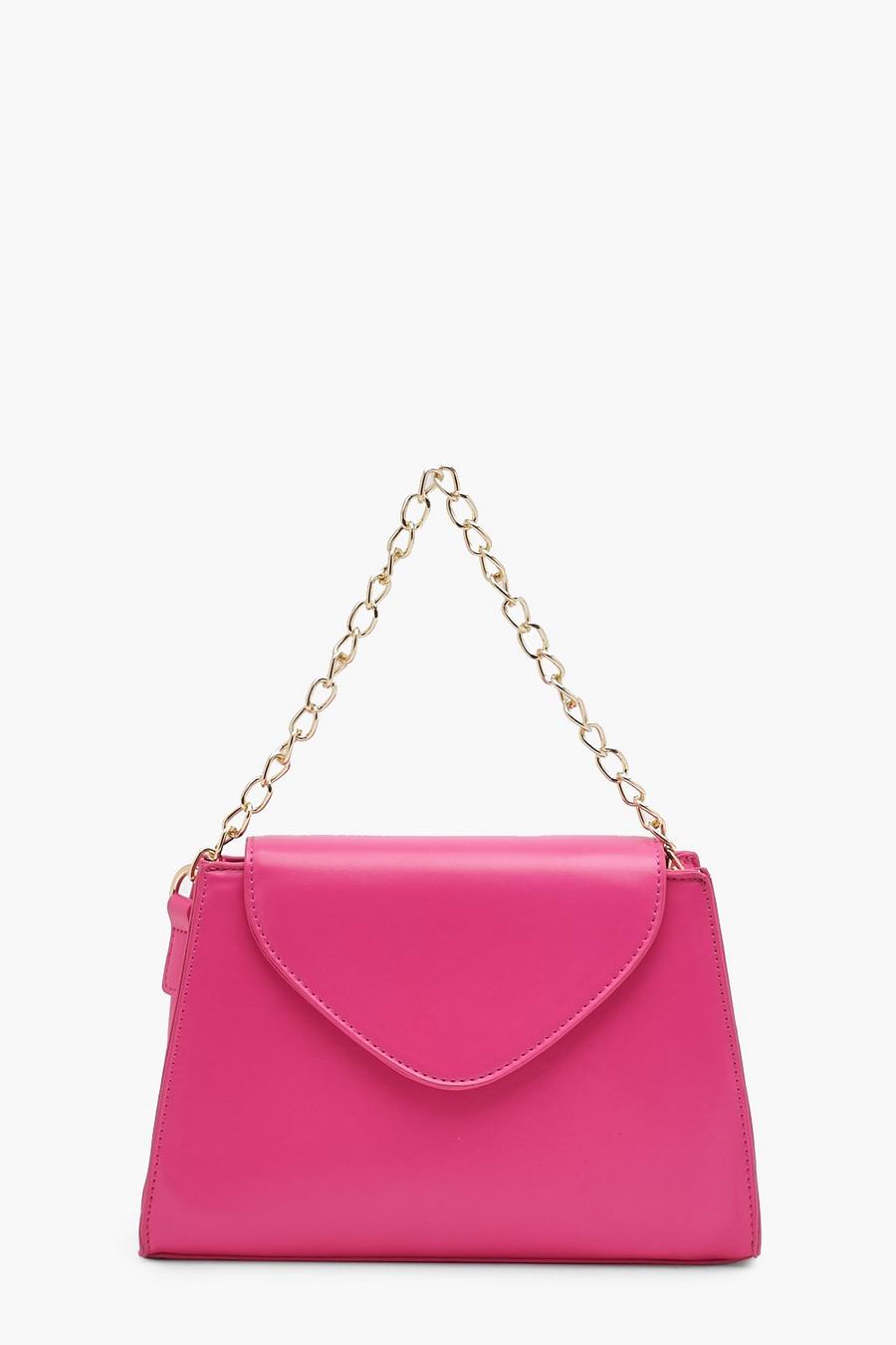 Mini sac à main avec chaîne épaisse, Hot pink image number 1