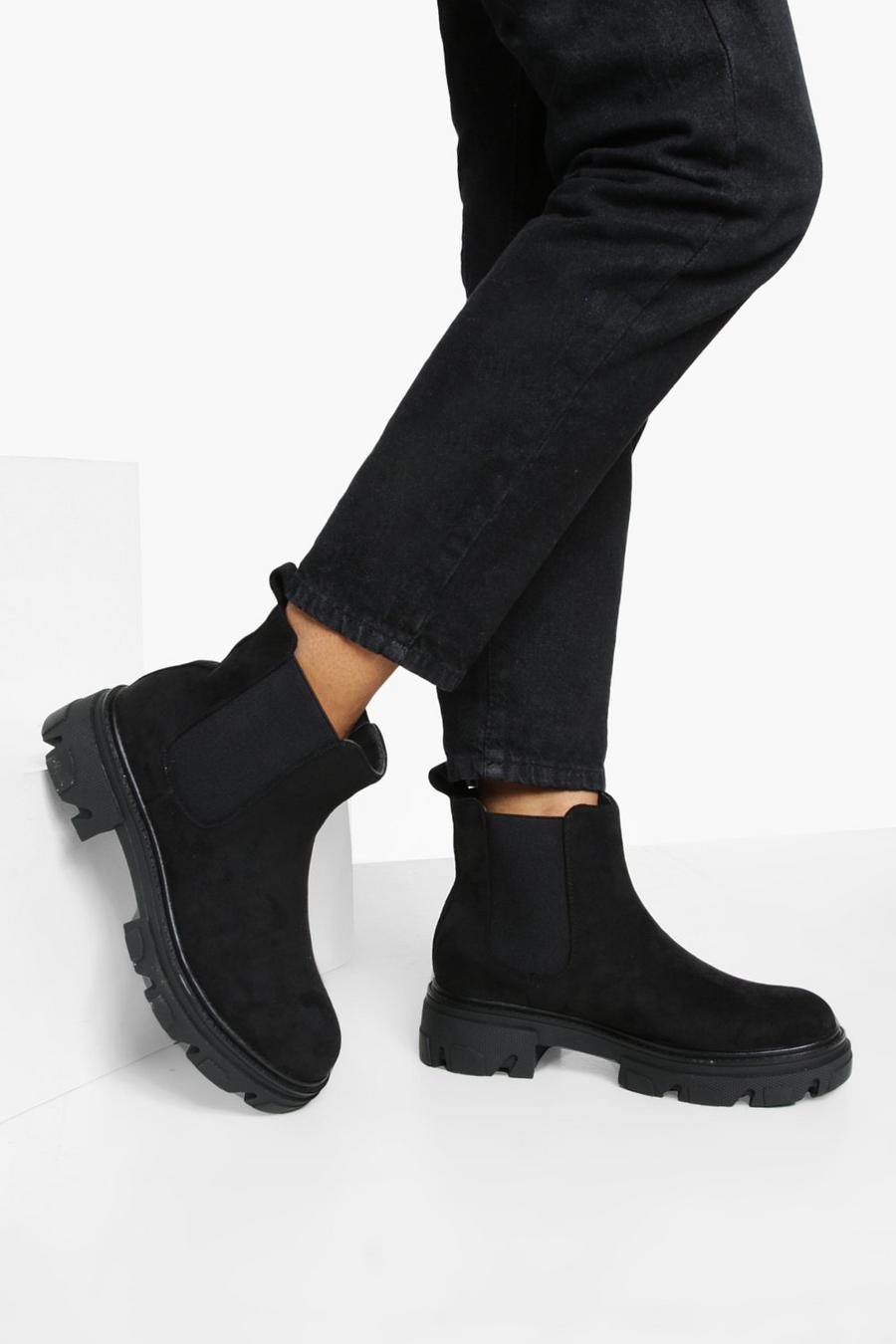 Black Immy Chunky Sole Chelsea Boots image number 1