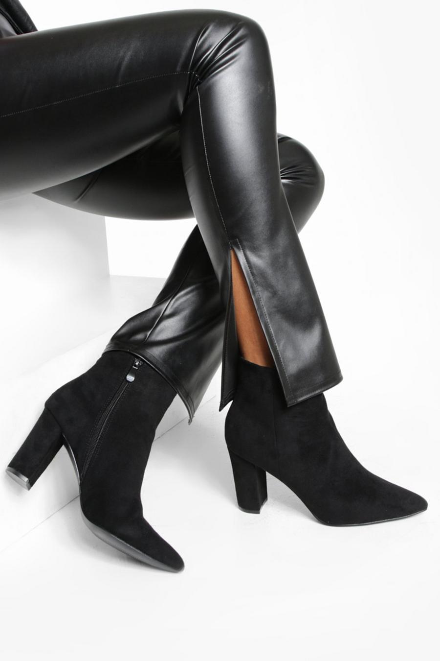 Black Immy Block Heel Boots image number 1