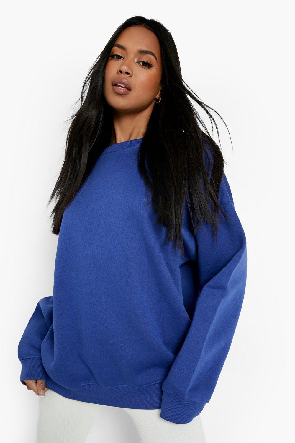 Back Print Drop Shoulder Oversized Sweater