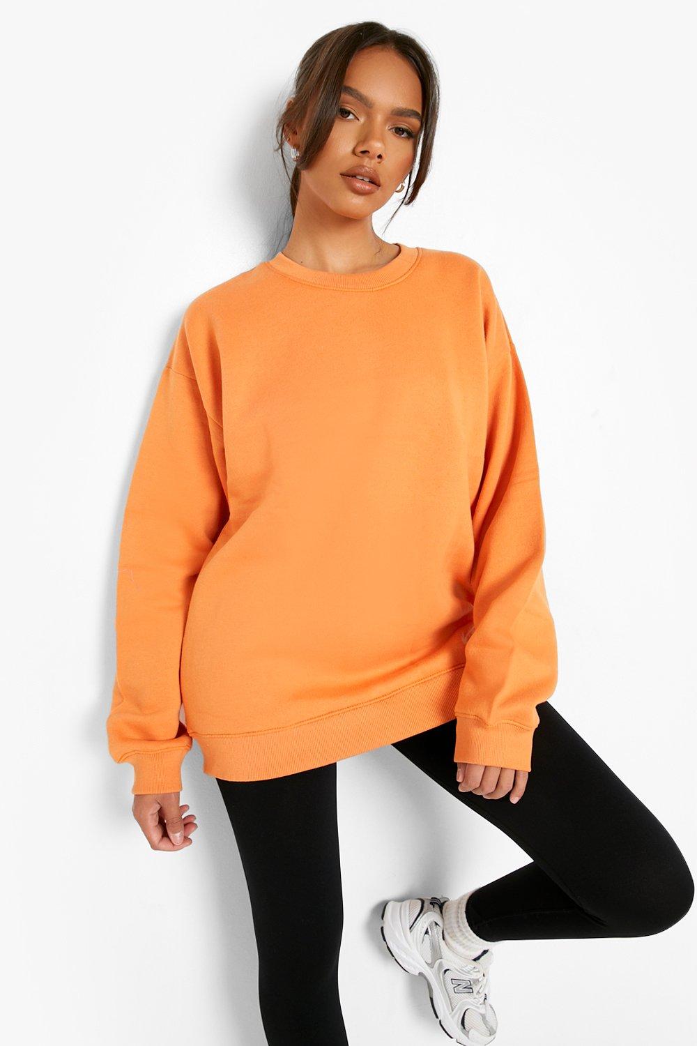 Off the shoulder orange on sale sweater