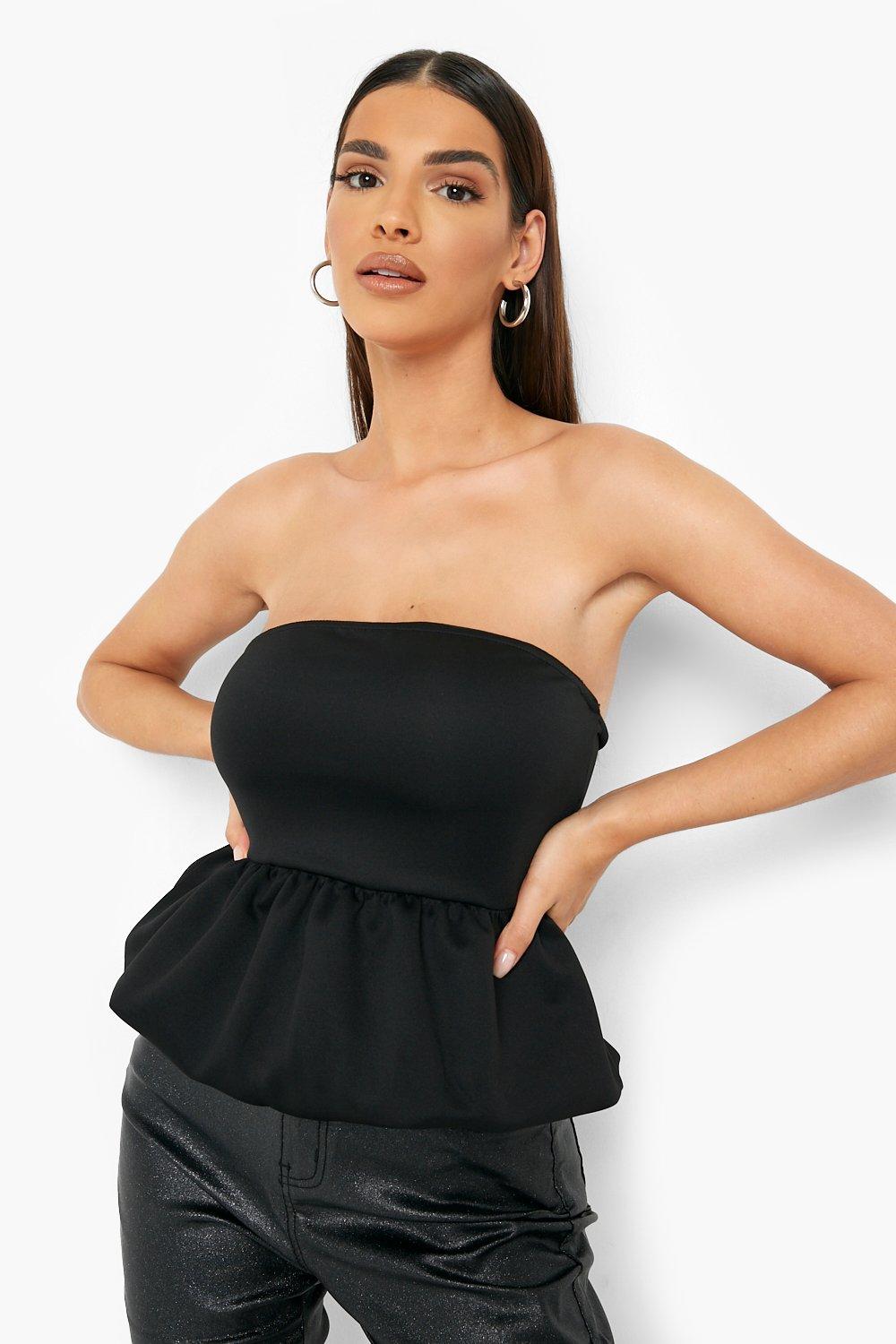 Peplum cheap crop top