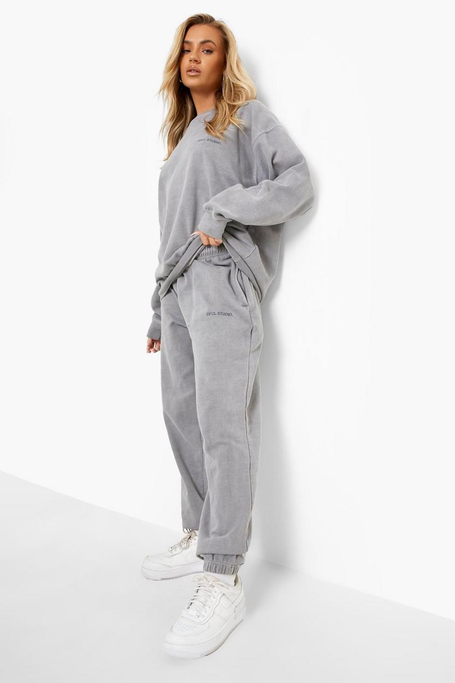 Charcoal Overdyed Ofcl Studio Sweater Tracksuit image number 1