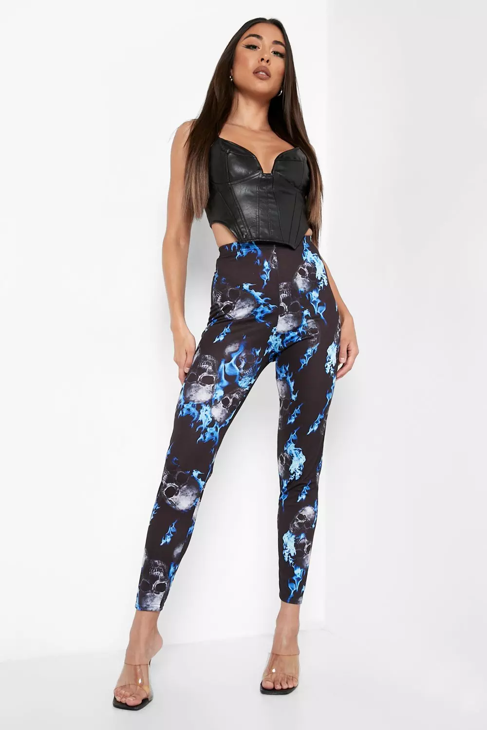 Flame print outlet leggings