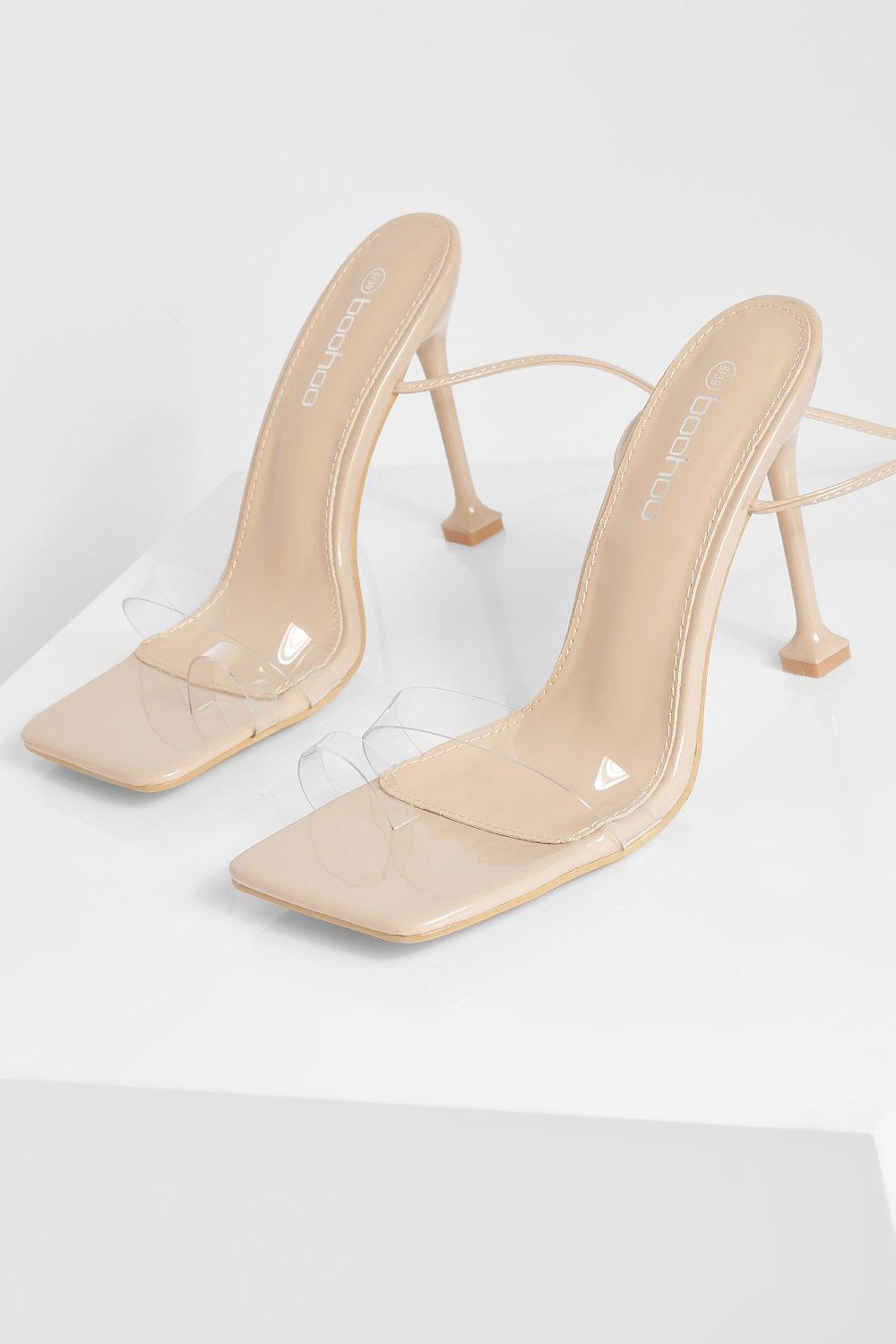 Clear 2025 square heels