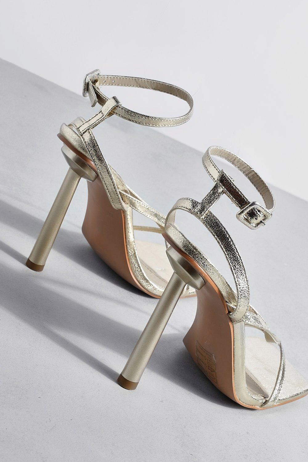 Wide width gold outlet heels