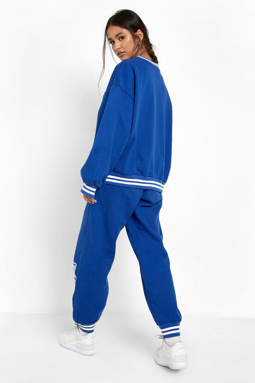 Blue discount sweatsuit womens