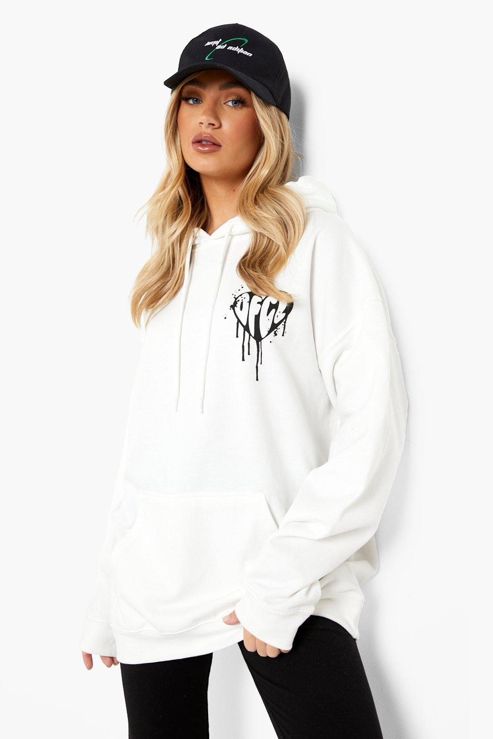 Hoodie oversized dames sale