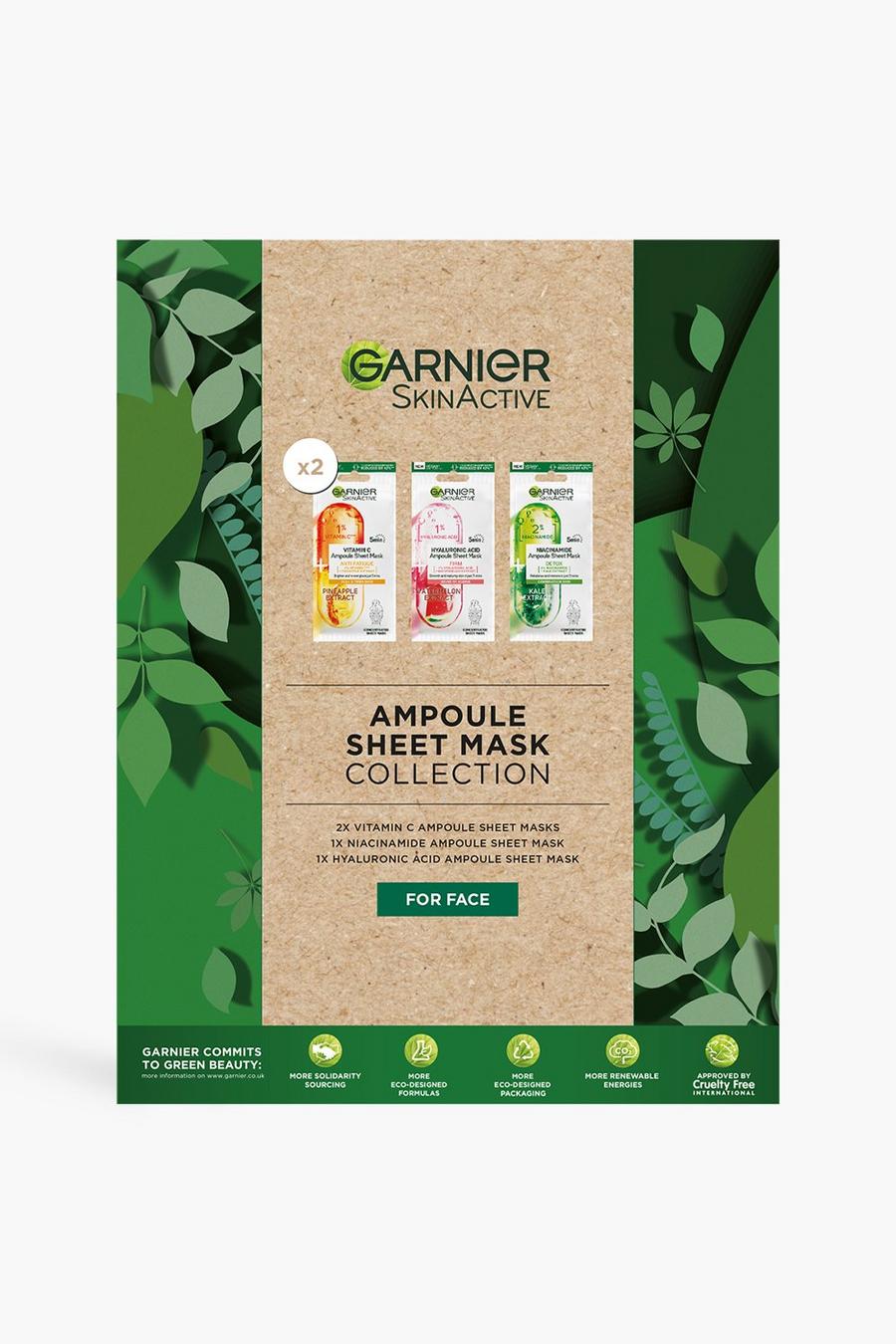 Green Garnier Ampoule Tissue Sheet Mask Set Gezichtsmaskers image number 1