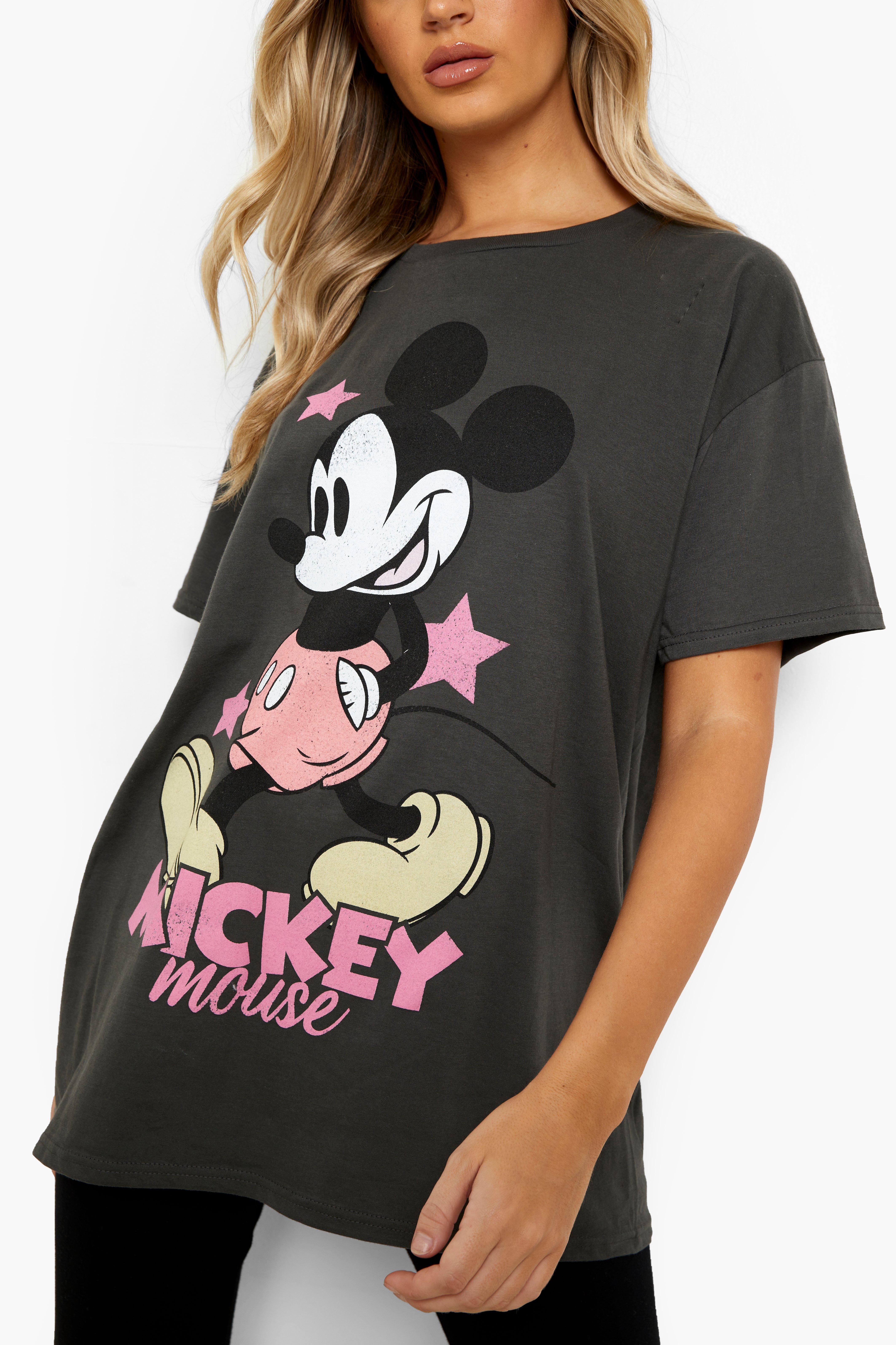 Mickey mouse t shirt womens uk sale