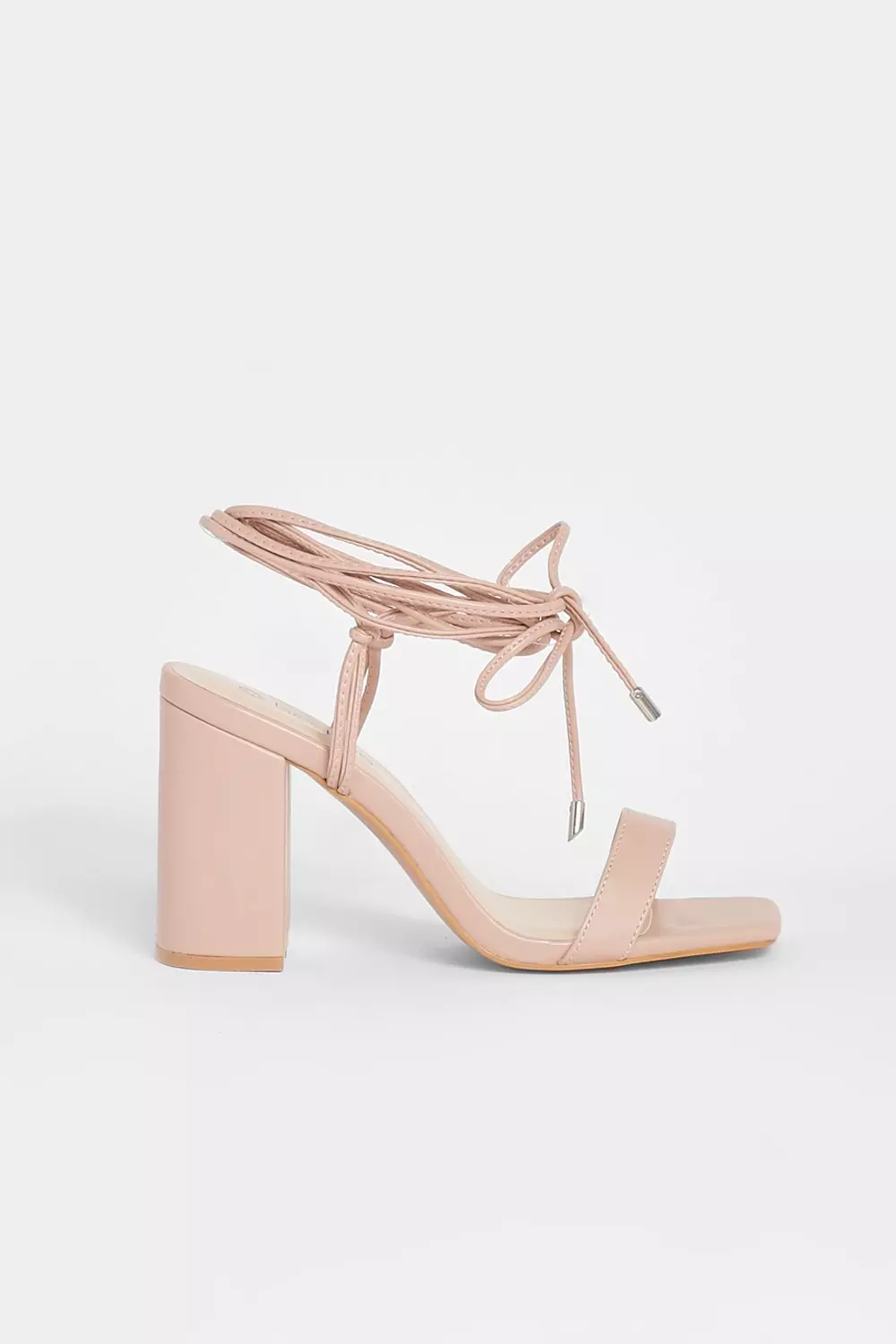 Public desire suzu tie up block heeled clearance sandals