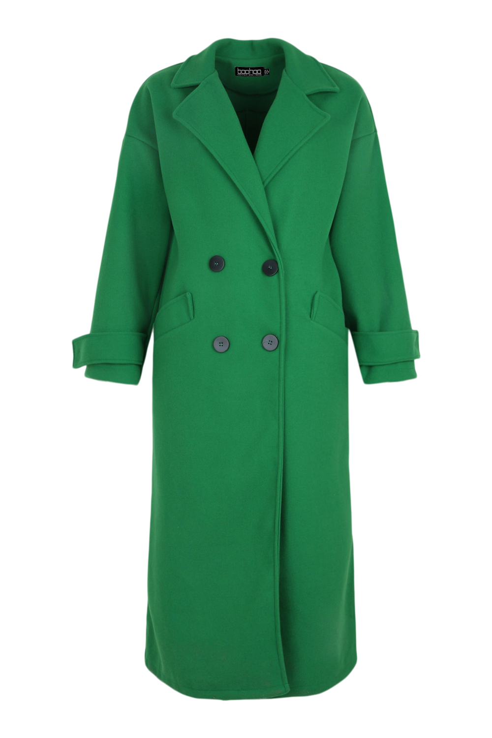 manteau effet mouton vert