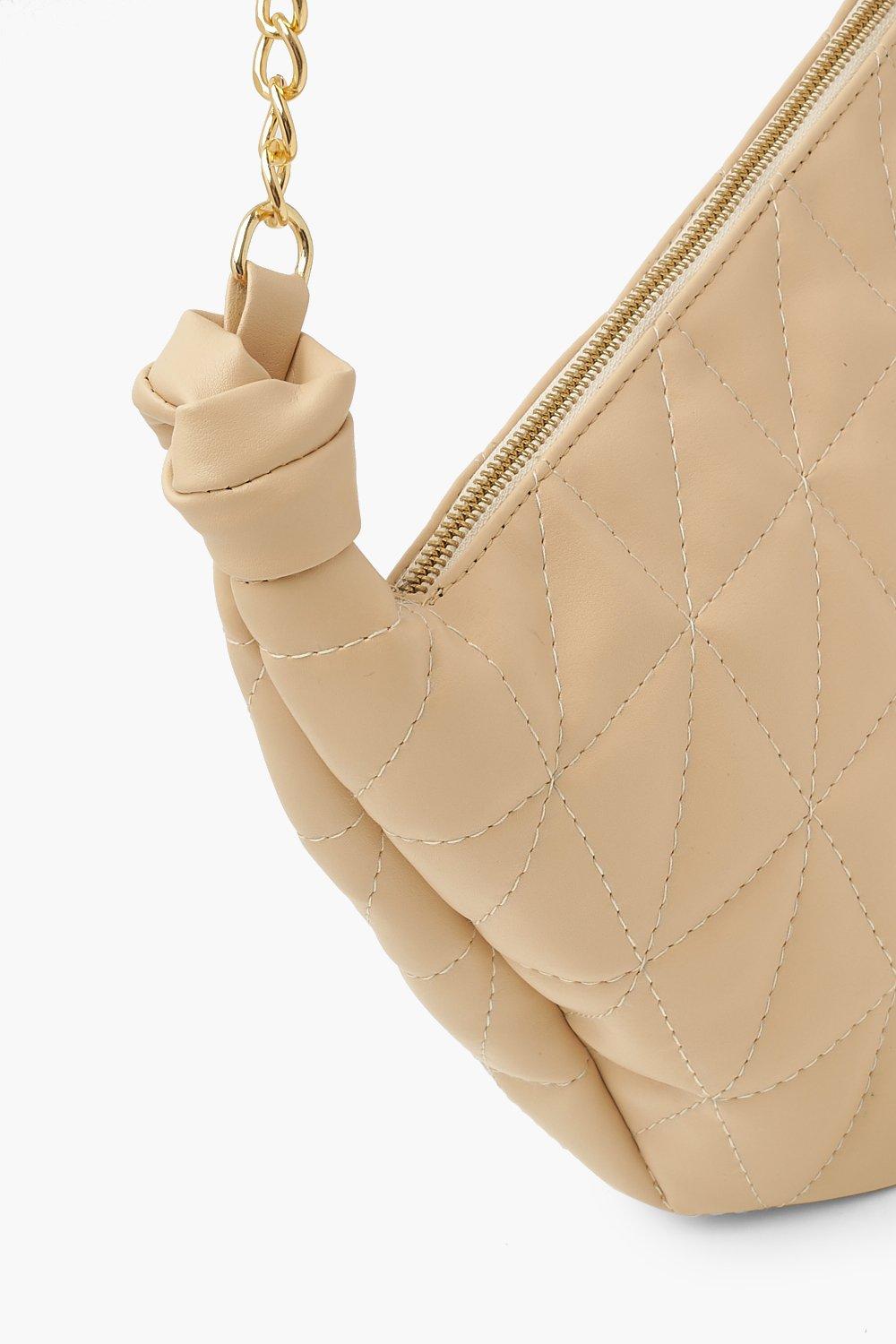 Oversized Quilted Chunky Chain Shoulder Bag