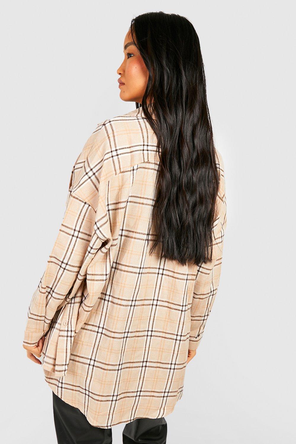 Chemise à discount carreaux femme oversize