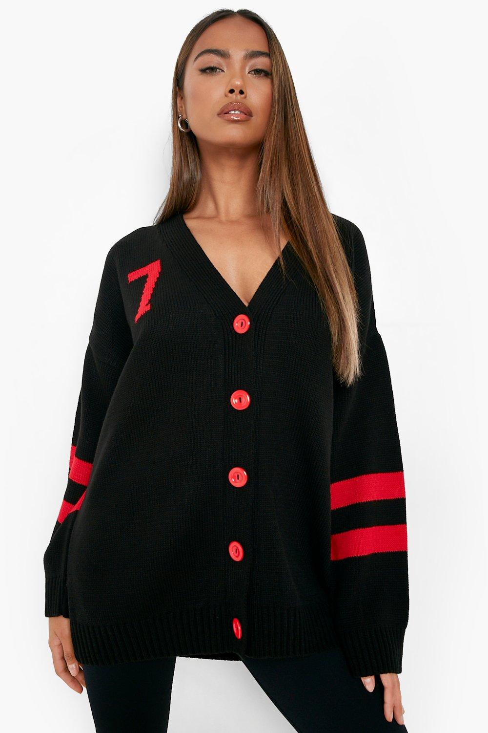 Oversized on sale varsity cardigan