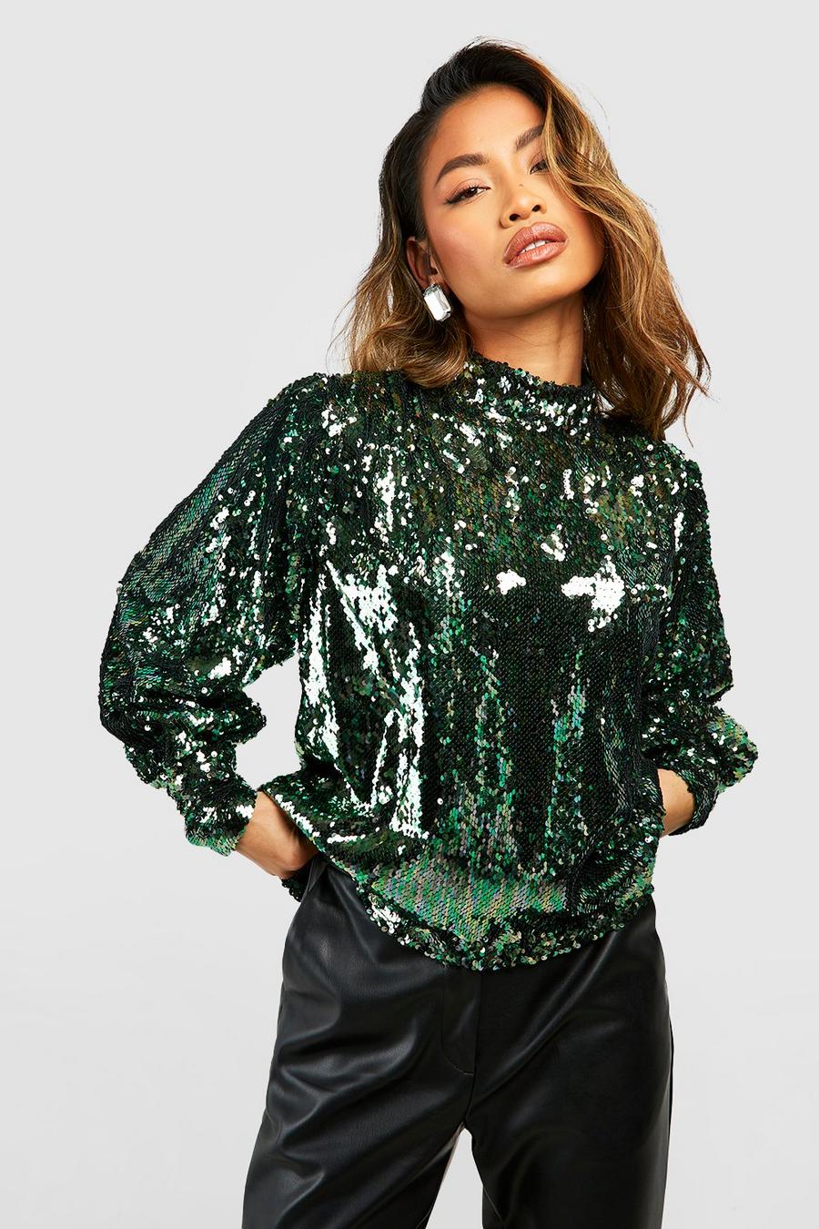 Sequin Tops | Sparkly, Glitter & Embellished Tops | boohoo Australia