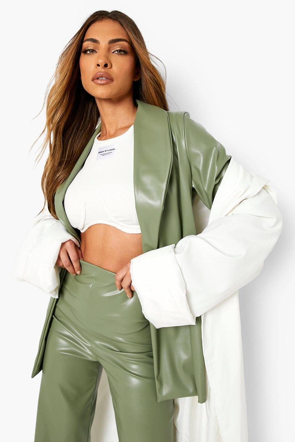 Boohoo on sale green blazer