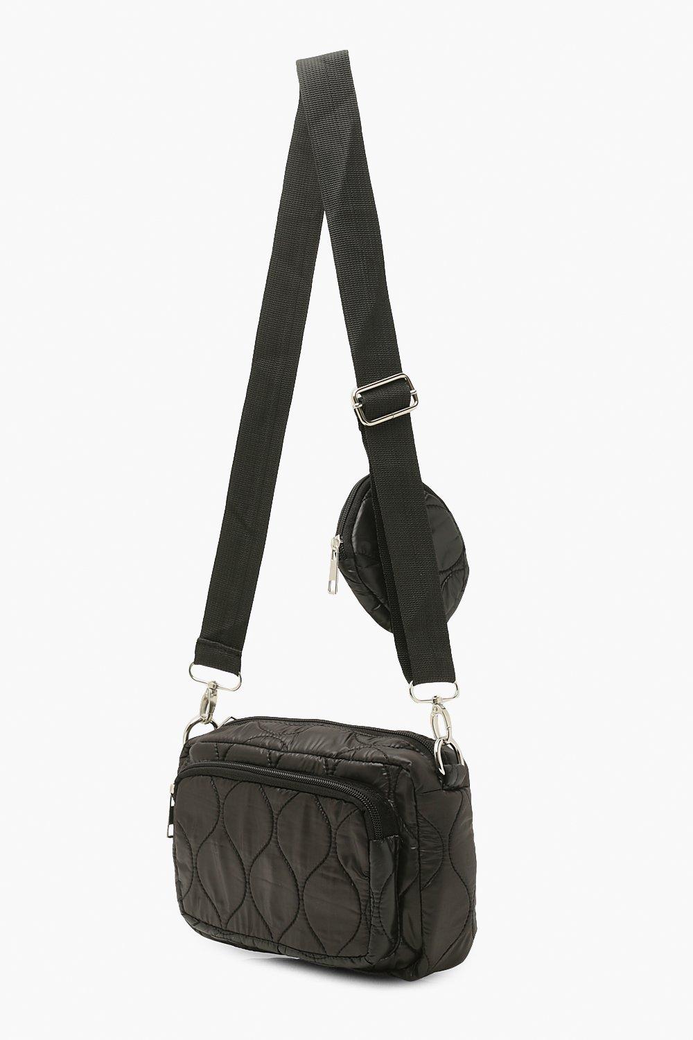 Nylon multi best sale pocket crossbody bag