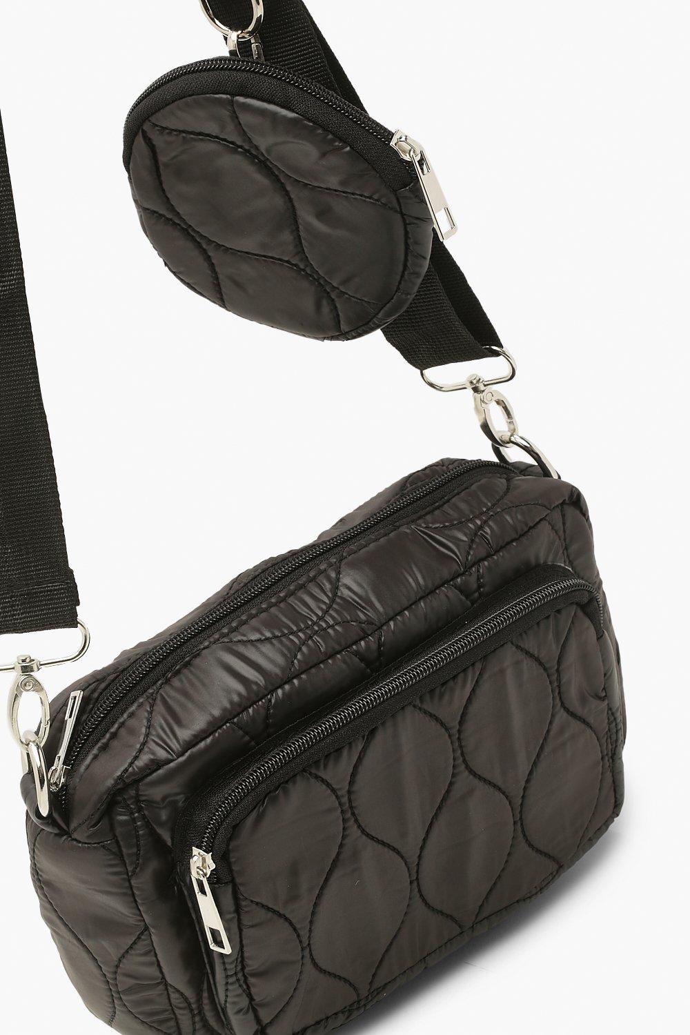 Nylon multi discount pocket crossbody bag