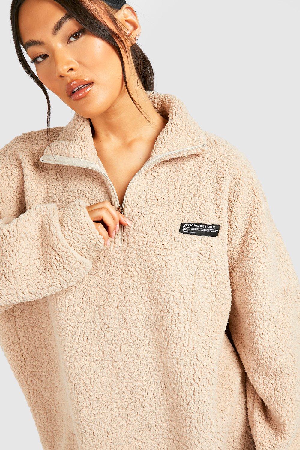 Funnel neck hot sale zip sweater