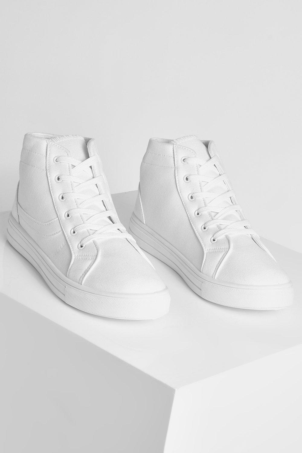 Wide Width Paneled High Top Sneakers