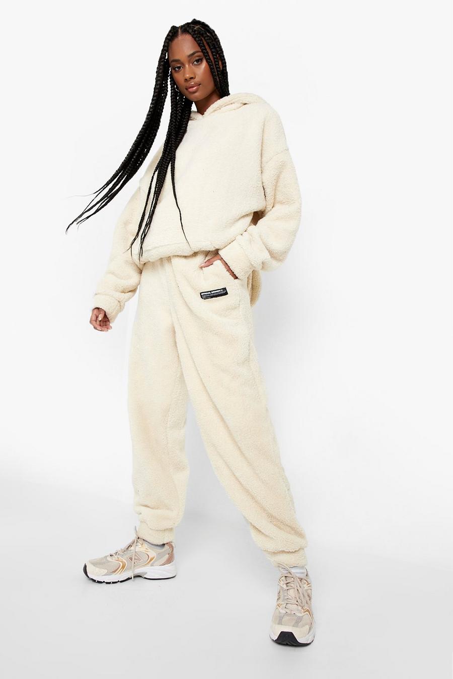 Stone Borg Oversized Track Pants With Woven Label image number 1