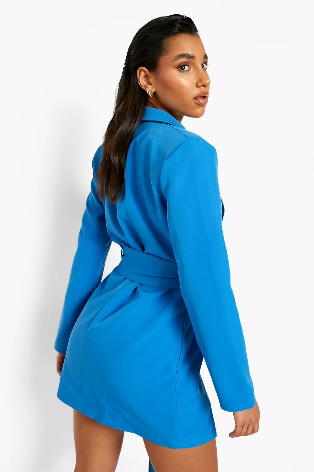 Missguided belted blazer dress store