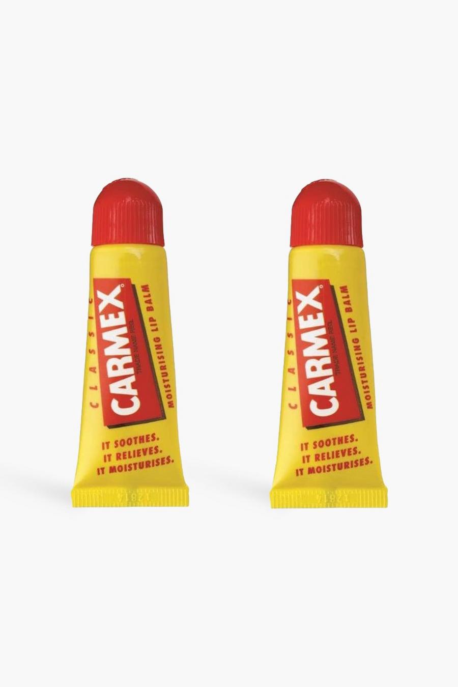Yellow gul Carmex Lip Balm Classic Tube 2 Pack