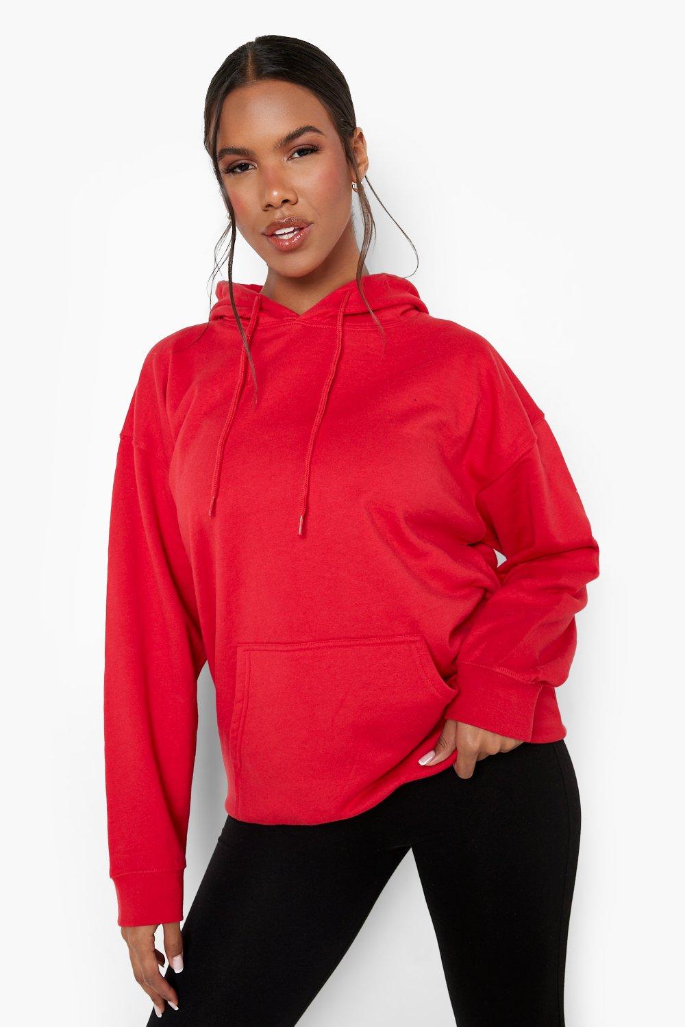 Sudadera discount oversize roja