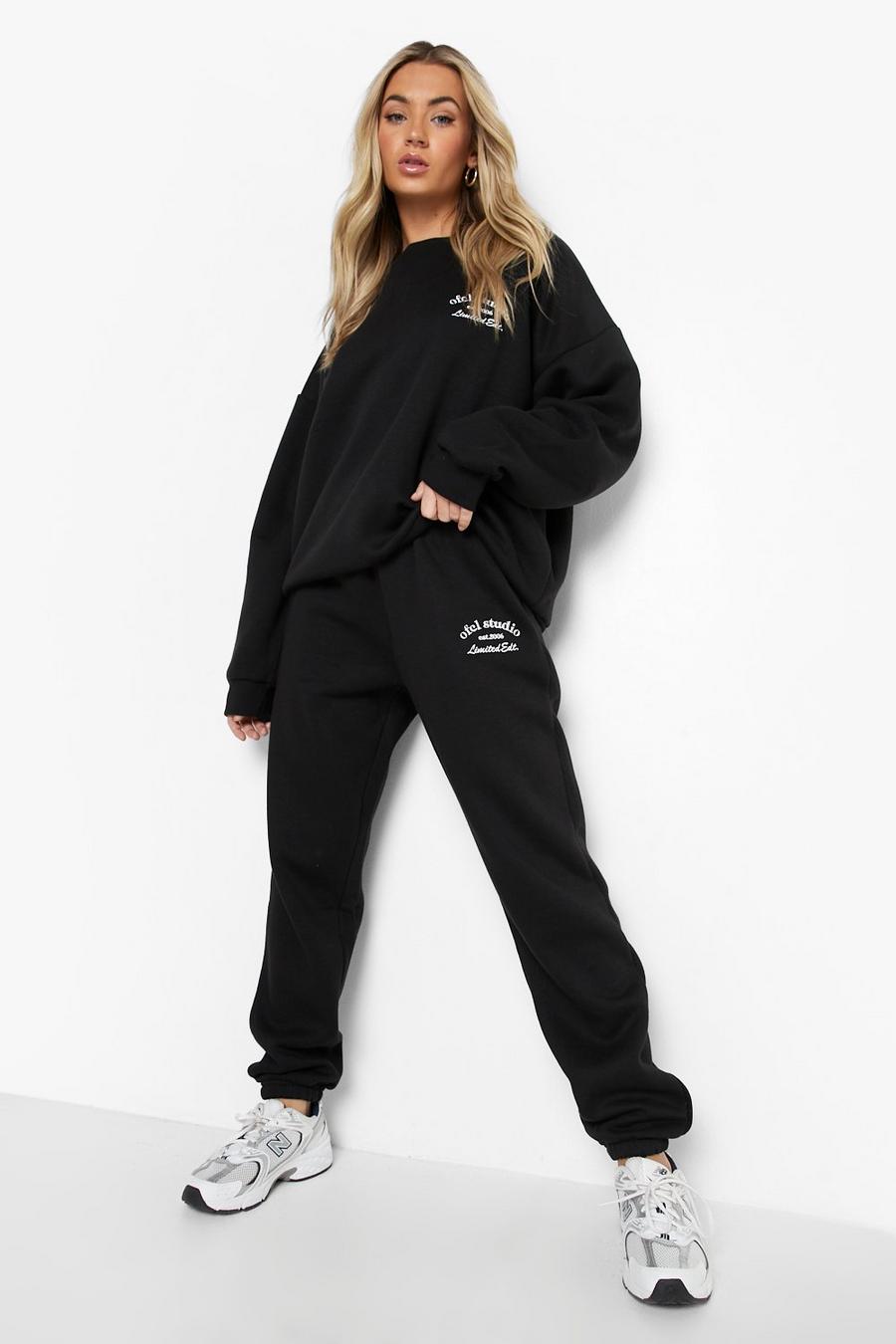 Black Official Studio Sweater Tracksuit