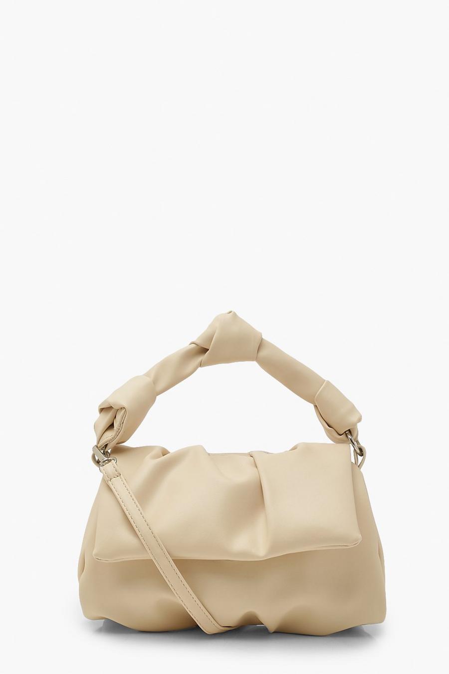 Cream Slouchy Cross Body Bag image number 1