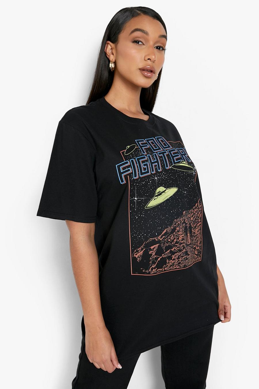 Black Foo Fighters License Print T Shirt image number 1