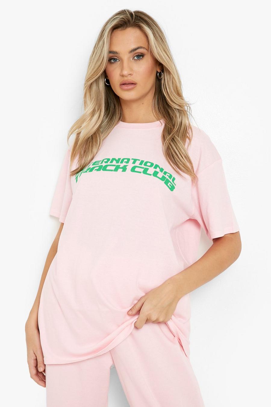 Bright pink International Oversize t-shirt image number 1