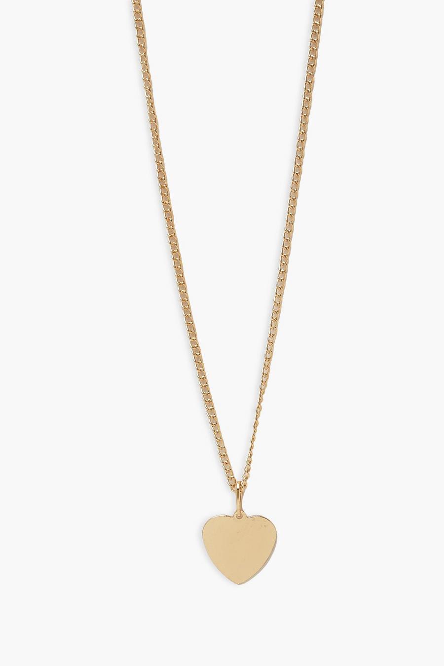 Gold Heart Pendant Necklace image number 1