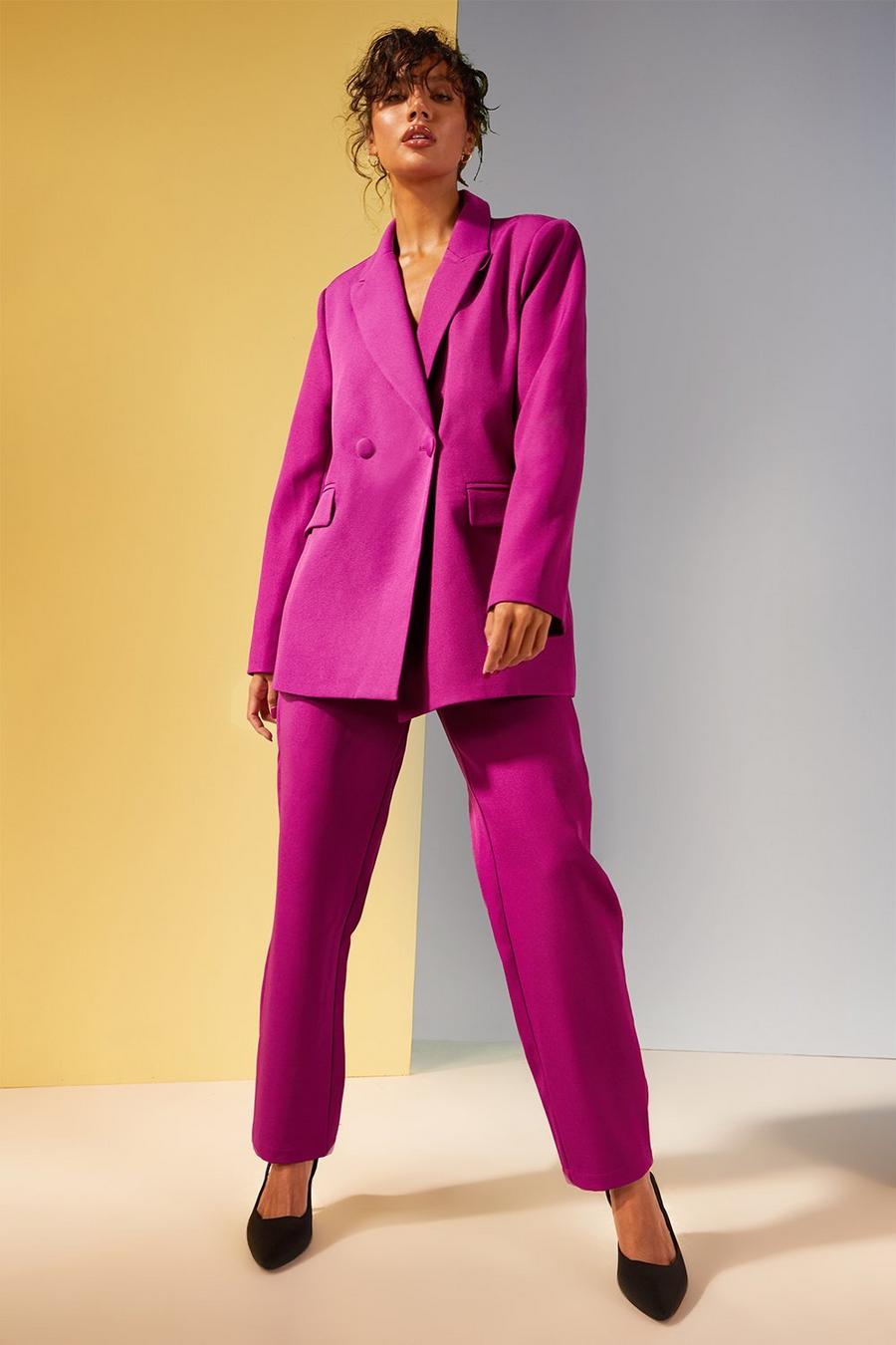 Purple Mix & Match Brights Oversized Blazer image number 1